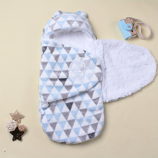 Newborn Flannel Thickened Soft Swaddling Blanket - 1 piece Baby Wrap