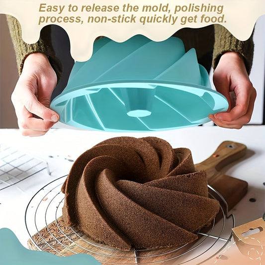 Multi-functional Silicone Cake Mold - Easy to clean and great for making gelatin and mousse desserts, perfect for special occasions like weddings and holidays, a must-have for any kitchen.