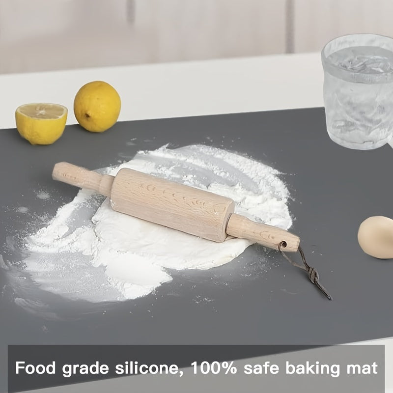 This large silicone mat is perfect for protecting your kitchen table. Measuring 91cm/36inch x 59cm/23.4inch, it is heat resistant, non-slip, and waterproof, making it ideal for baking and cooking.