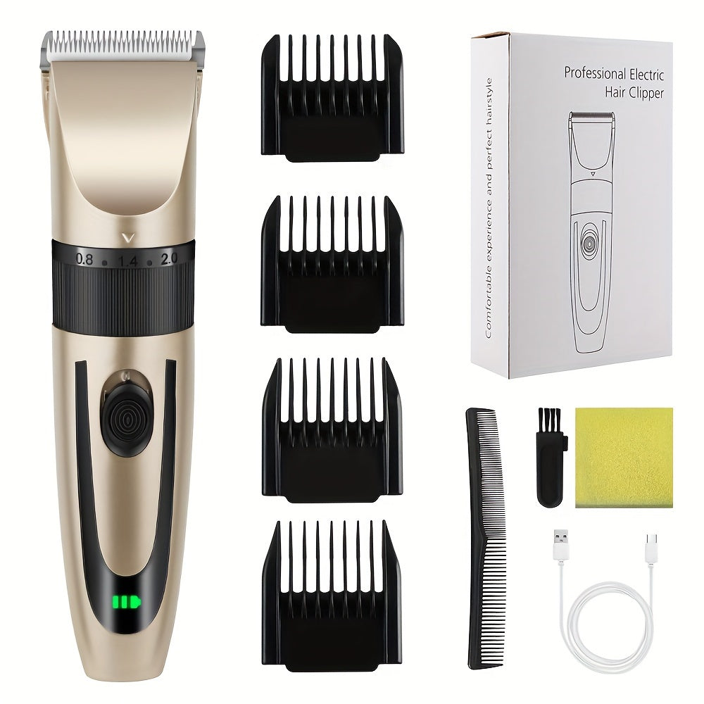 Multifunctional electric hair clipper trimmer for body hair removal, ideal Father's Day gift.