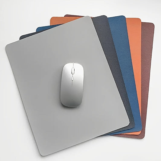 Simple, Fashionable Artificial Leather Mouse Pad for Home Office or Student Use