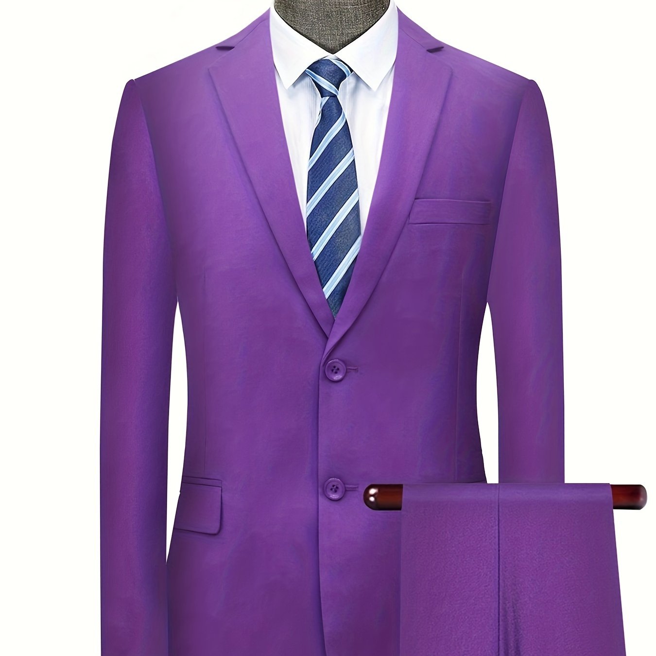 Korean-style jacket set with unopened pockets for a light business elegant wedding.