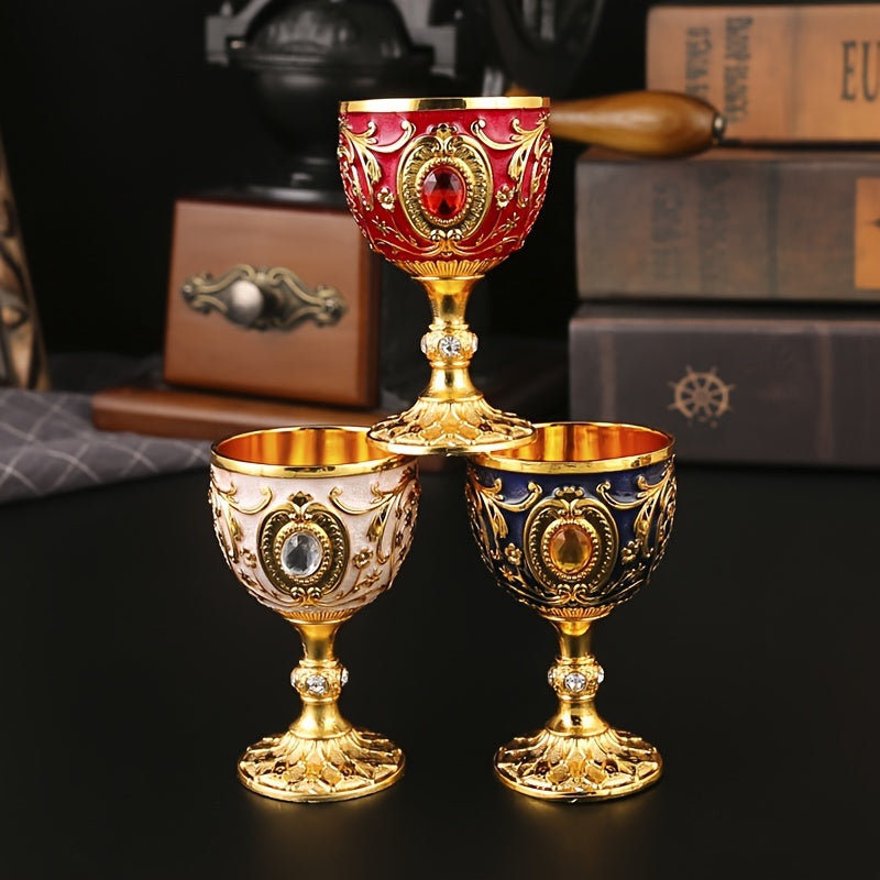 1 mini shot glass, white wine cup decoration, metal white wine glass, hot wine glass, golden banquet shot glass, tea cup, water cup, holy water cup, wine decoration