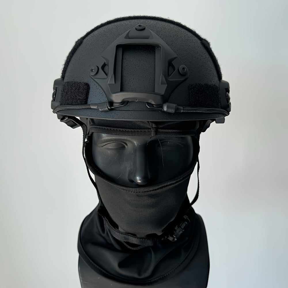 Tactical Helmet FRP with Accessory Rails & Adjustable Straps, 1 Piece of High-Protection Adventure Gear