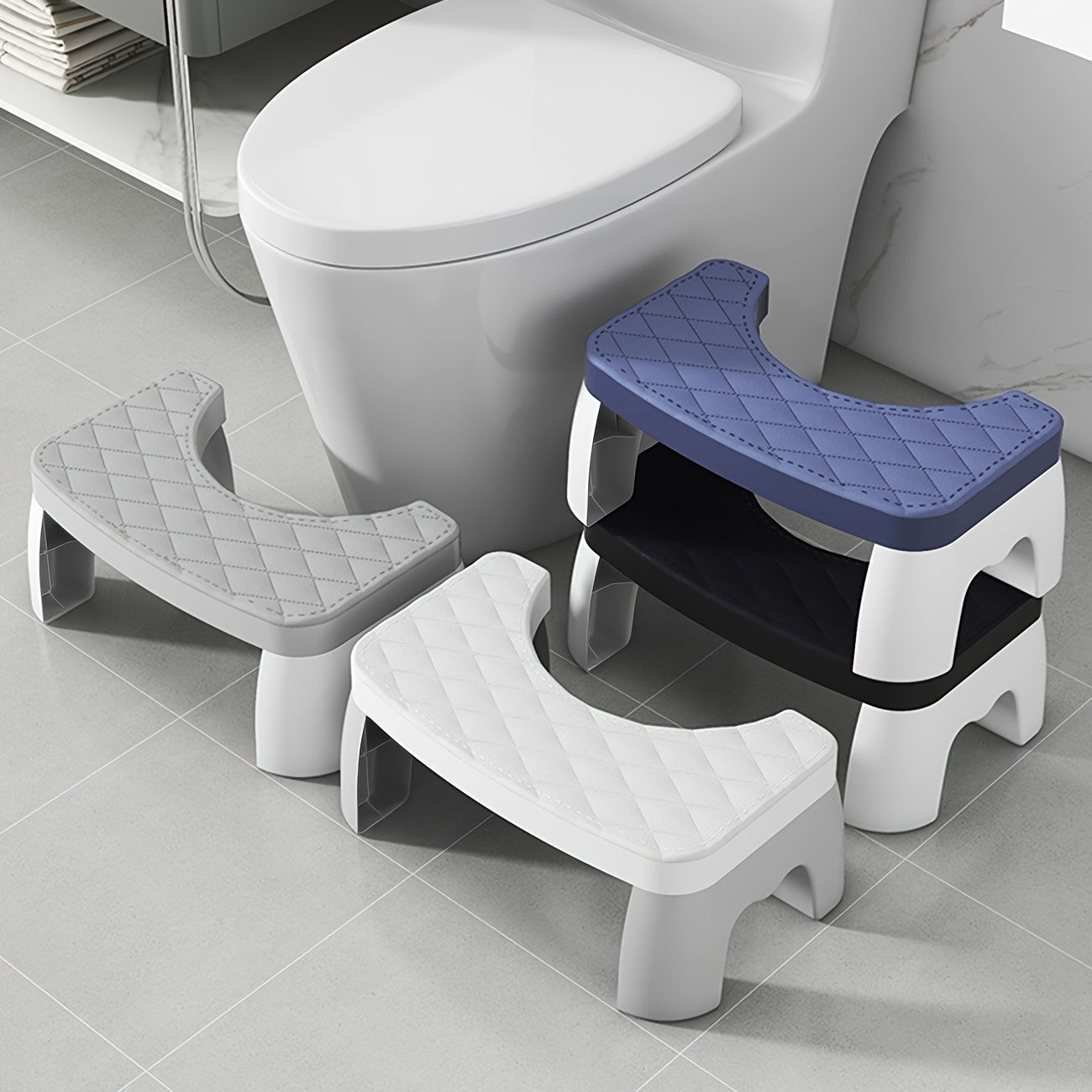 1pc Adult Squat Toilet Stool, Waterproof, Halloween/Christmas Gift Decoration.