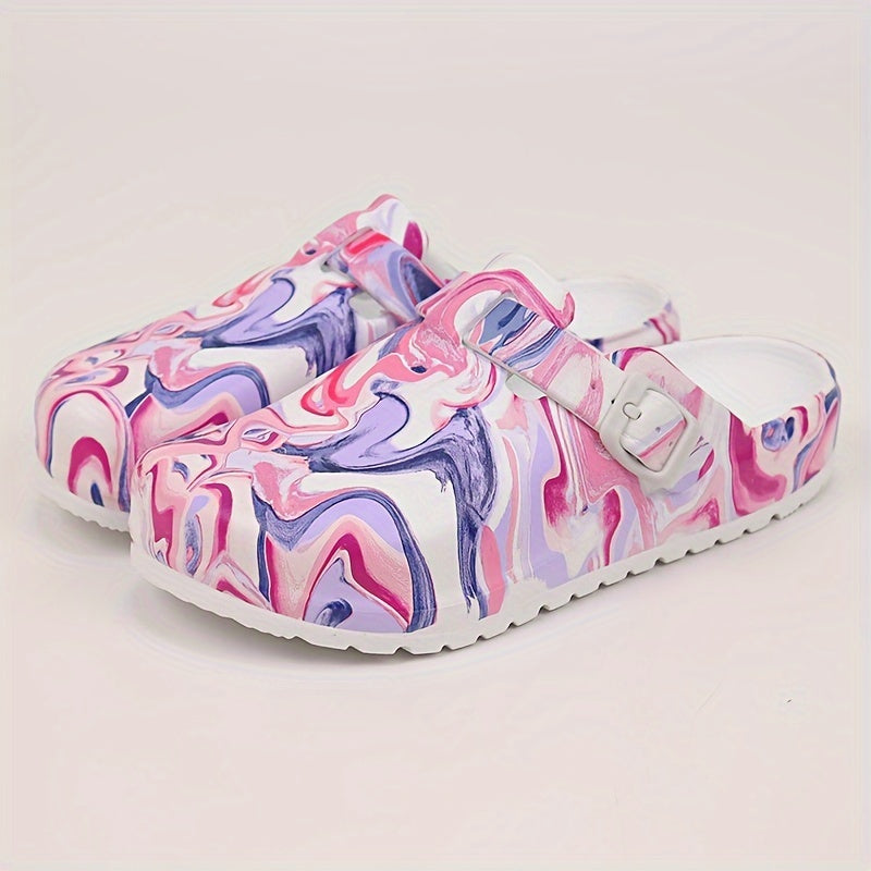 Cartoon nurse print slippers: quick-dry, comfortable indoor shoes for women.