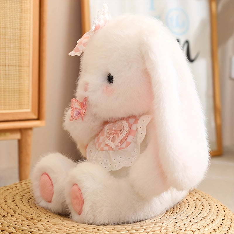 45cm Kawaii Rabbit Plush Toy Teddy Bear Soft Stuffed Animal Doll, Ideal for Home Decor and Gifts, Made of Soft Polyester Fiber