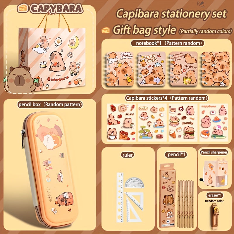 Adorable Capybara-Themed Stationery Set - Perfect School Supplies Gift, Top-notch Aesthetics