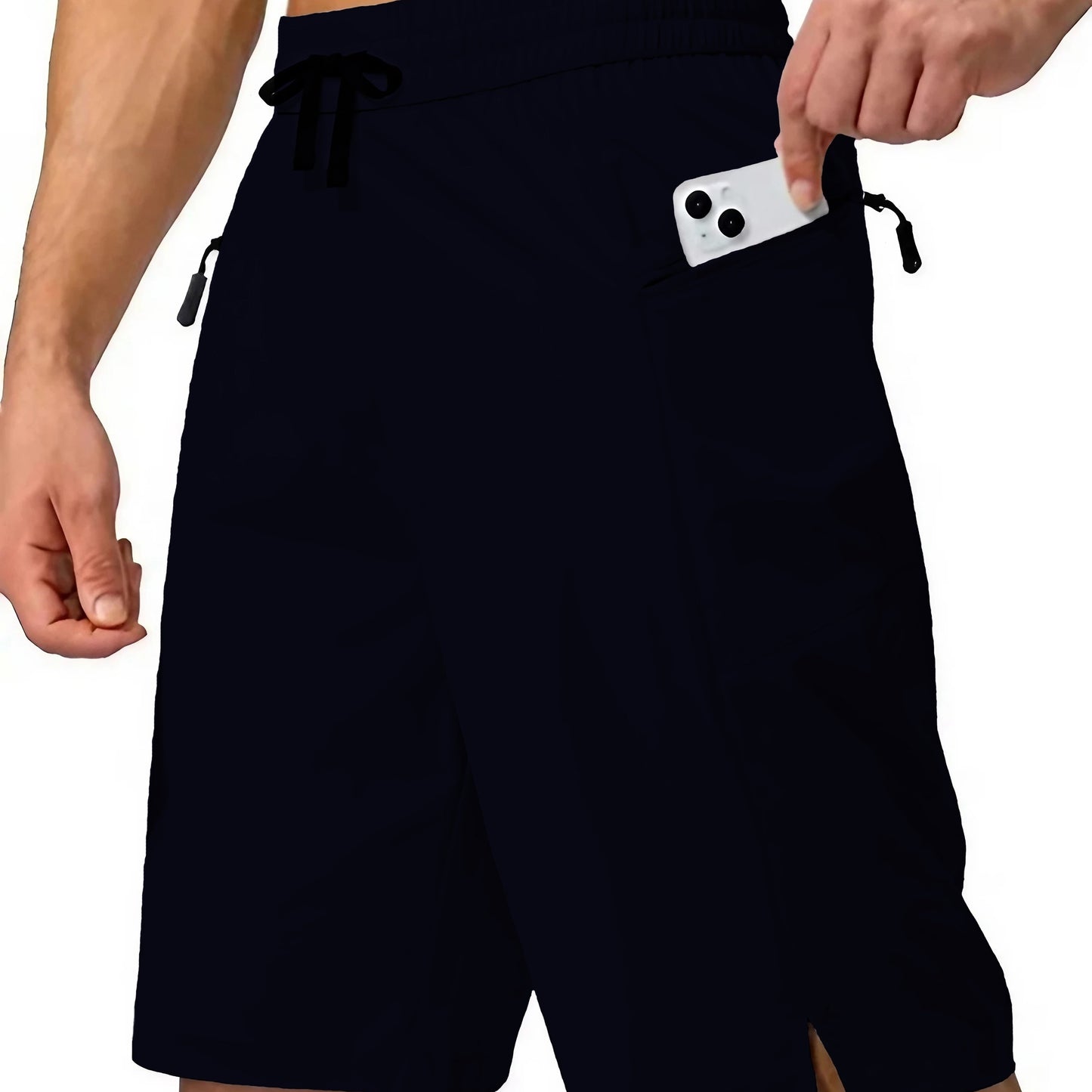 Men's Plus Size Cargo Shorts with Drawstring, Pockets for Comfort & Style