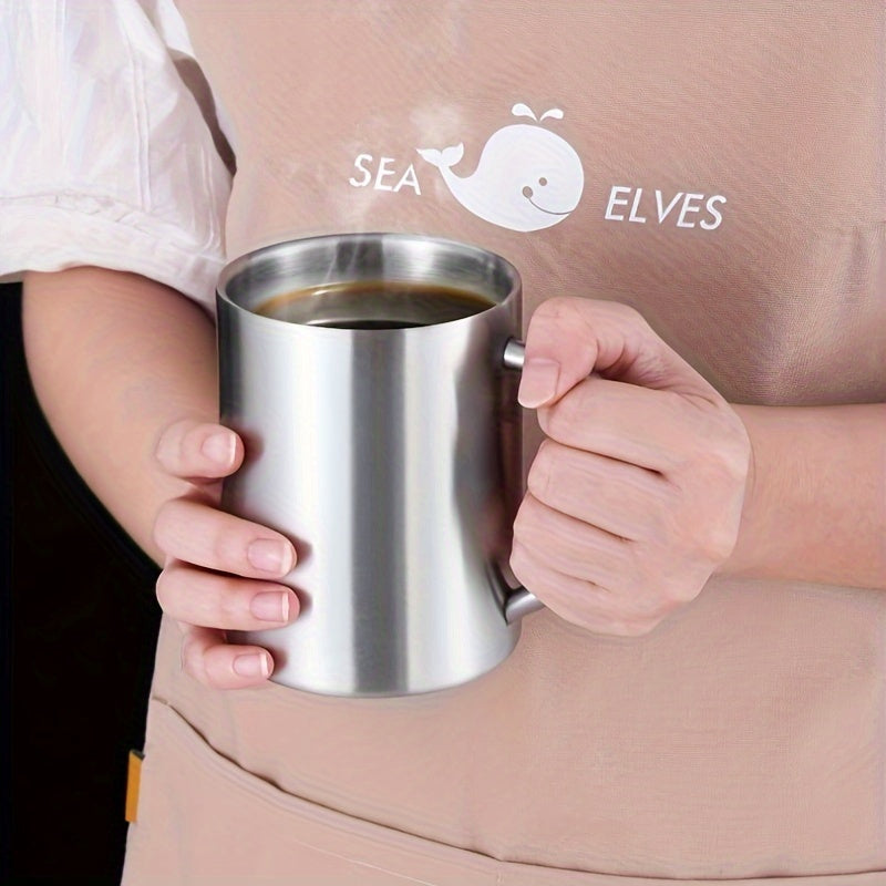 304 Stainless Steel Coffee Mug with Lid, Double Walled, 300ml/400ml, Insulated for Hot & Cold Drinks, Ideal Gift