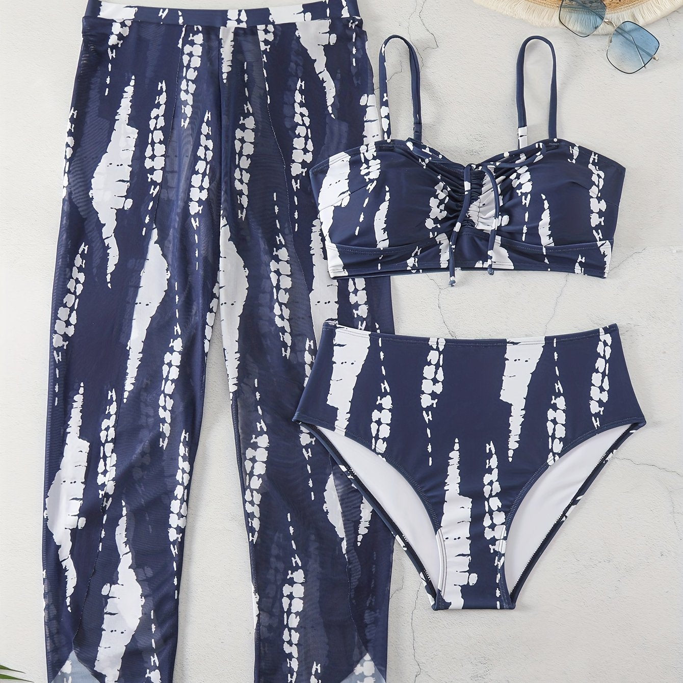 3pcs Swimsuit Set in Large Size