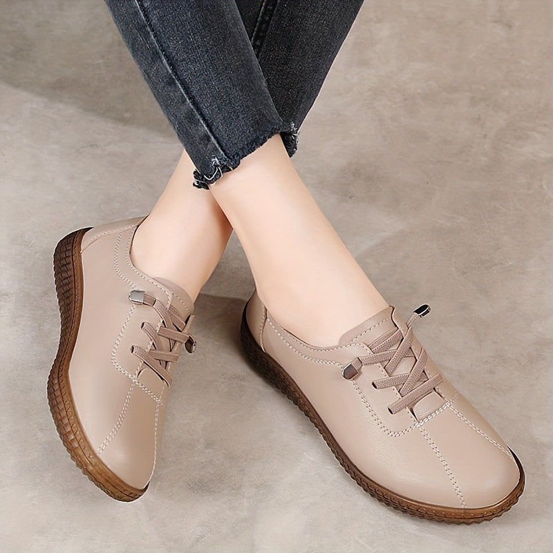 Women's Fashion & Casual Flat Lace-up Oxfords with Durable Sole for Daily Wear