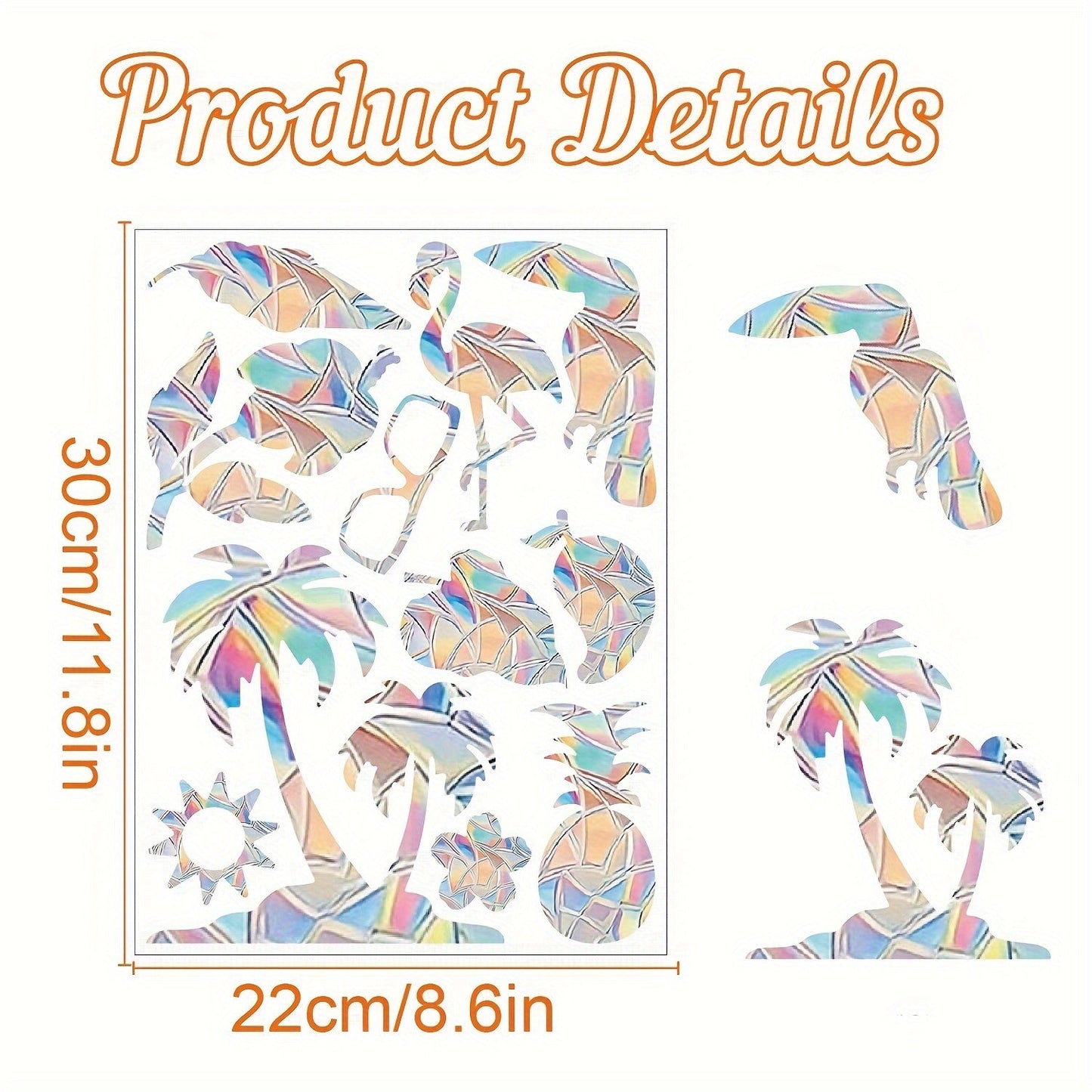 One piece of Colorful Rainbow Prism Butterfly Suncatcher Window Stickers - Electrostatic Glass Decals for Both Sunlight and Privacy