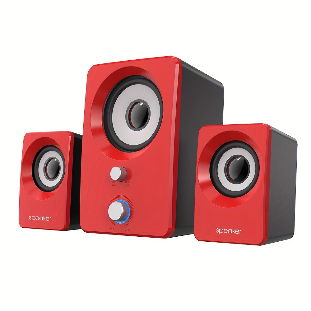 Versatile 2.1 stereo speakers with USB power, wireless and wired connectivity. Ideal for laptops and PCs, perfect for music, movies, gaming. Black color.