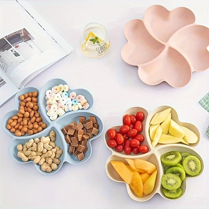 Reusable heart-shaped fruit tray for snacks and desserts at home, parties, weddings, and cafes.