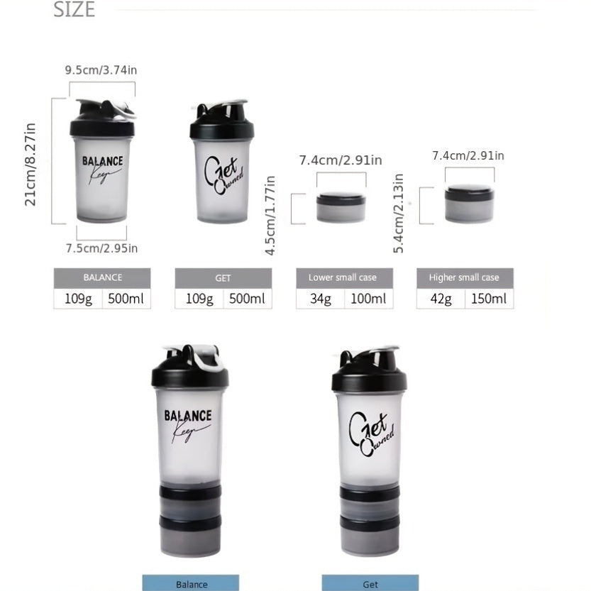 BPA-free plastic protein shaker bottle for holidays, hand wash only and no need for electricity or batteries.