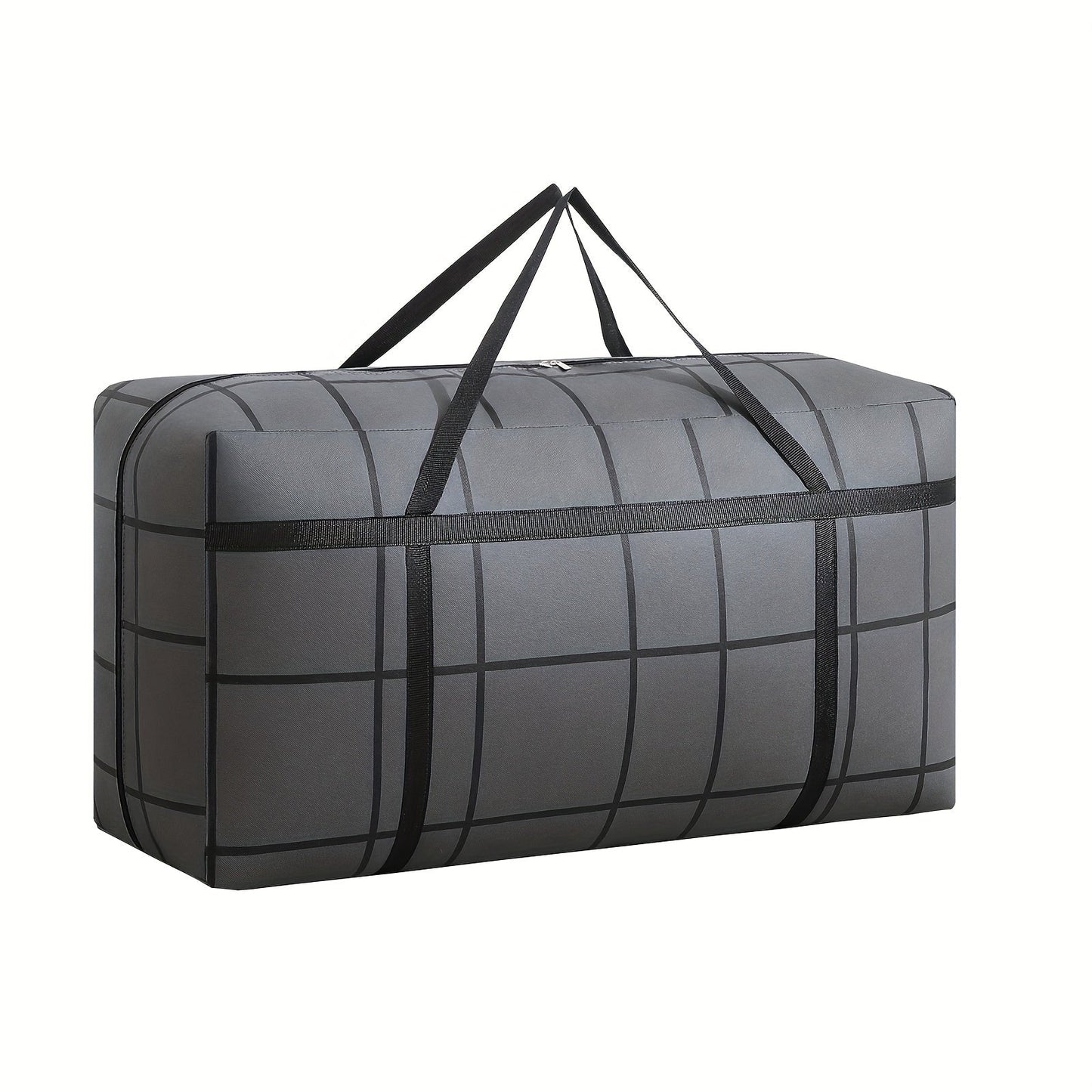 Black Portable Organizer for Quilts, Clothes, Blankets & Toys - Spacious Non-Woven Storage Bag