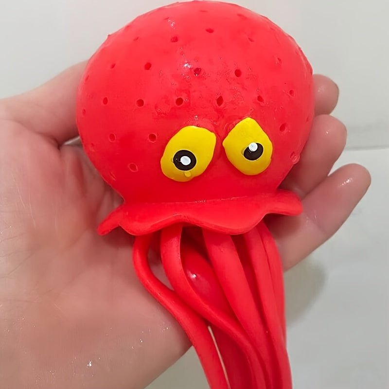 Summer Fun: Bathroom Octopus Grandchildren's Gift Water Spraying Doll Bath Toy, Flower Spray Octopus, Children's Stress Relief Toy