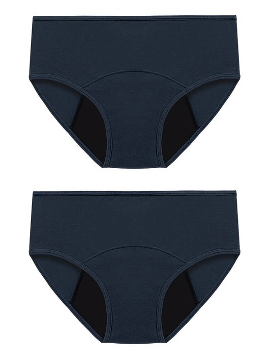 Menstrual period panties provide full coverage and leak protection for women.