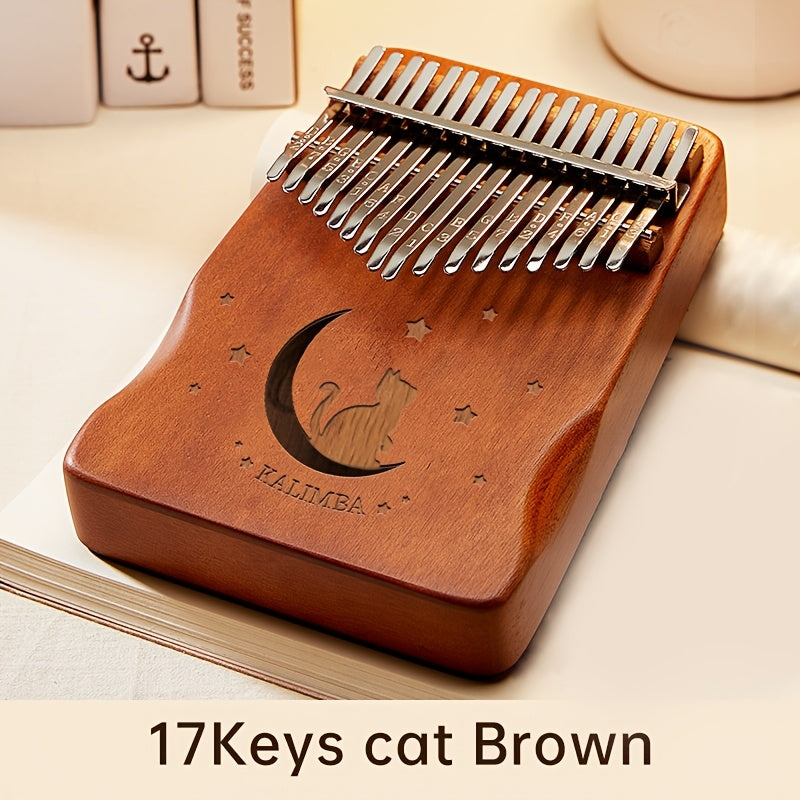 Easy-to-learn 17-tone thumb piano kalimba, perfect birthday gift and popular musical instrument for beginners.