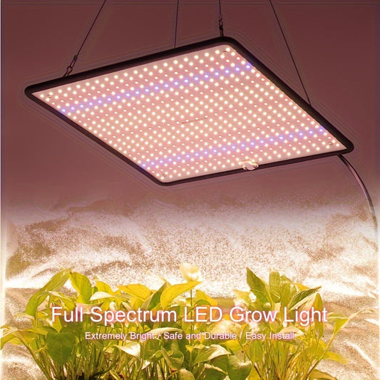 Energy-efficient 45W LED grow lights for indoor plants, ideal for greenhouse hydroponics. Low noise, heat dissipation, durable LEDs with integrated design. EU plug for greenhouse lighting.