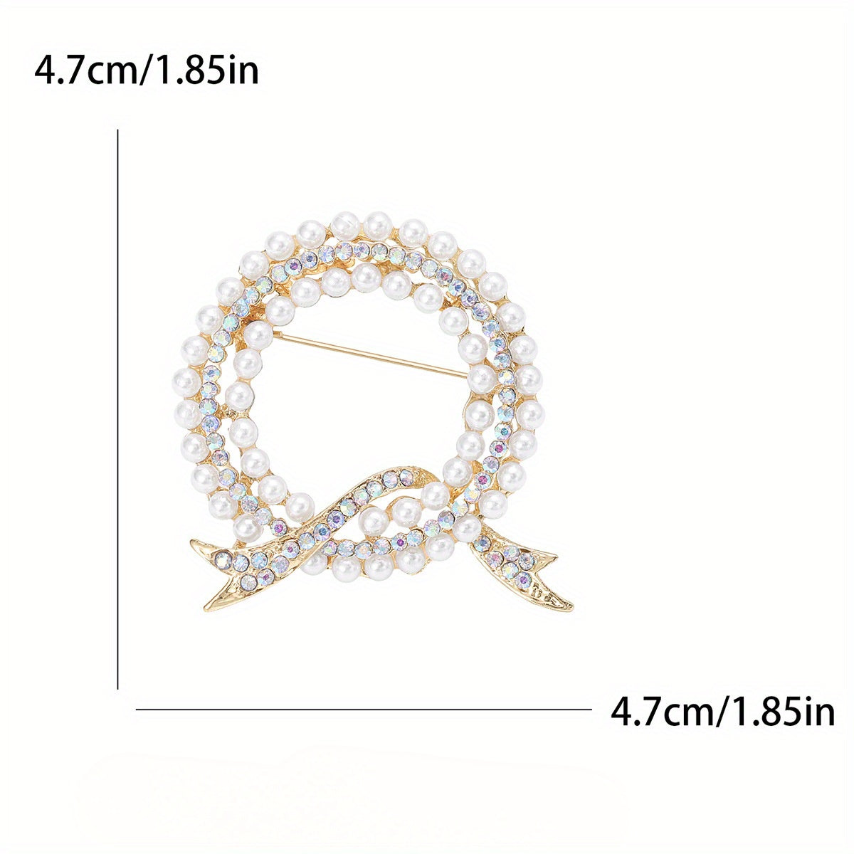 Luxurious and elegant rhinestone brooch pin featuring a unique irregular shape design, inspired by Korean fashion aesthetics. Perfect accessory for women who appreciate novelty and sophistication.