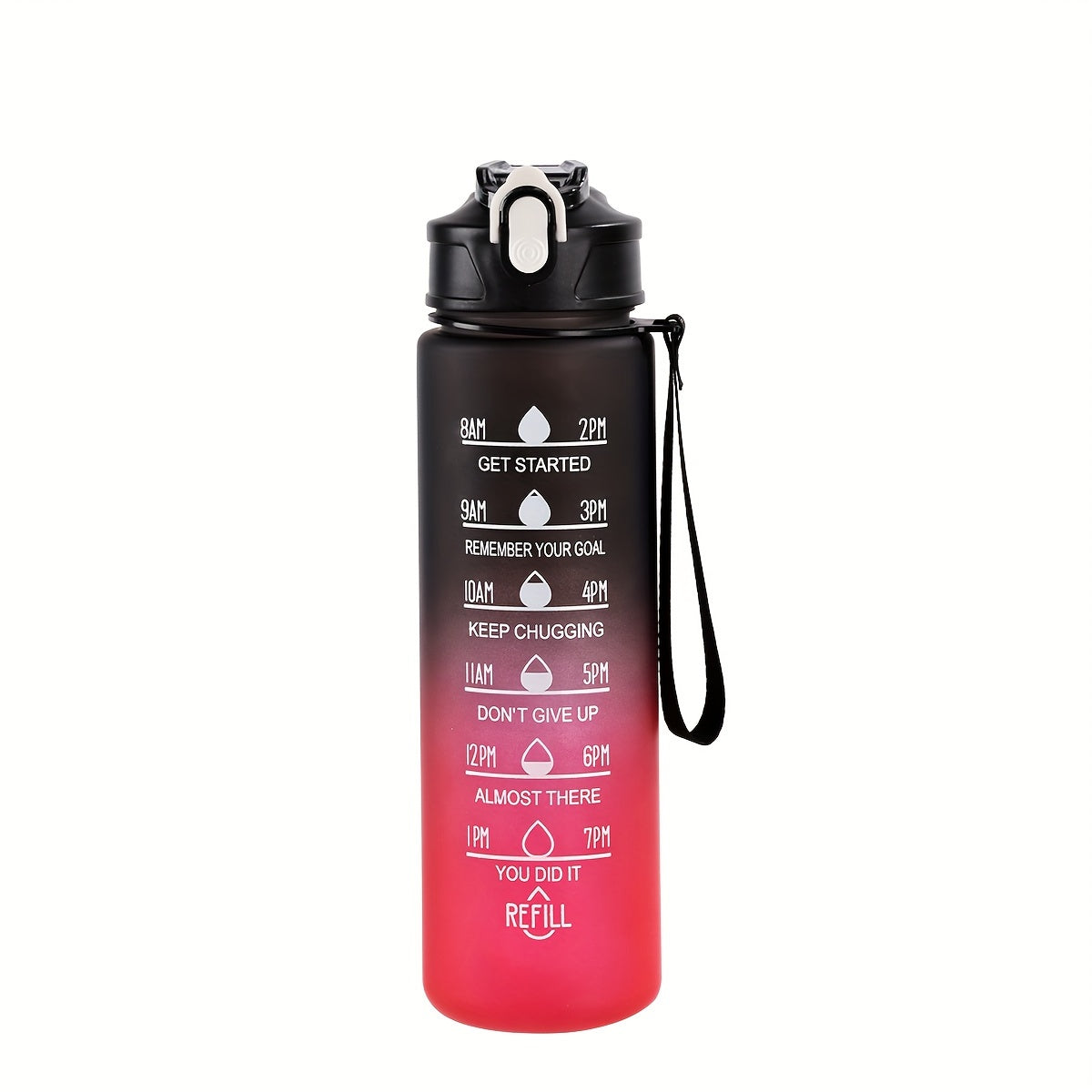 1pc Motivational Water Bottle for outdoor activities and as a birthday gift.