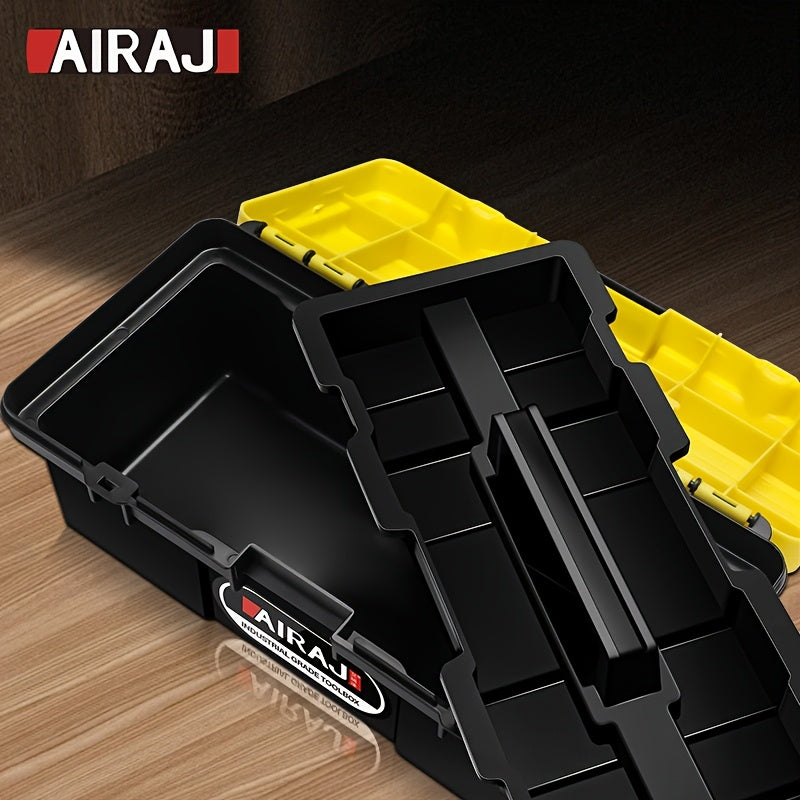 AIRAJ 1pc Multifunctional Mini Tool Box with Handle, Organizer Storage Box, Lightweight & Durable for Craft and Household Use