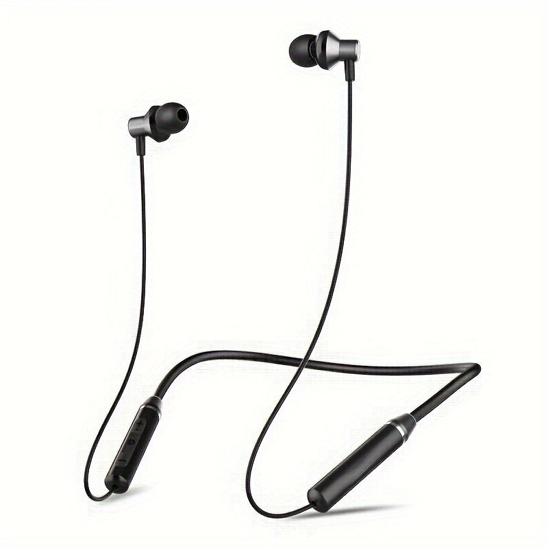 HE05 Neckband Wireless Headphones with Hi-Fi Stereo Sound, Sport Earphones made of Liquid Silicone for Comfortable Wear. Can be used as a Birthday or Holiday Gift.