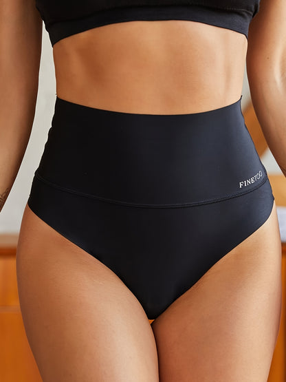 Soft and stretchy high waisted thongs for women with tummy control.