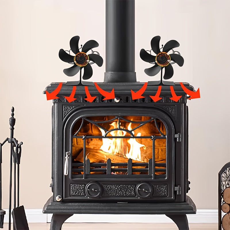 Get ready for the holidays with the 1pc EcoPulse 6-Blade Thermal Venturi Stove Fan! This non-electric fan is made of durable aluminum alloy and features a high-speed blower for wood and gas heating. It includes multiple components and is the ideal gift