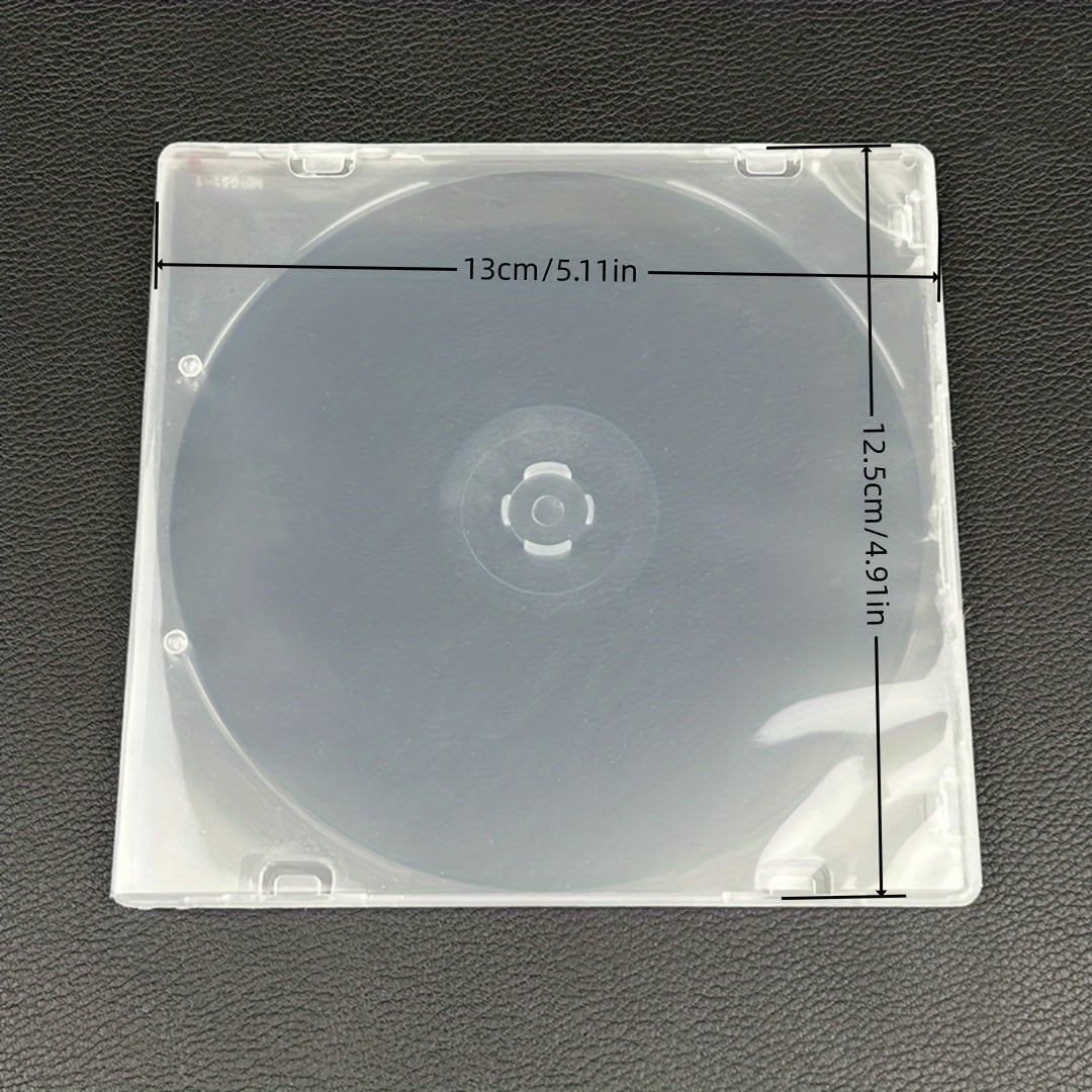 12/6 pieces of No-Brand Style Transparent Square PP CD Storage Box - A must-have for Star Chasers. This transparent standard CD box is perfect for storing albums and covers.