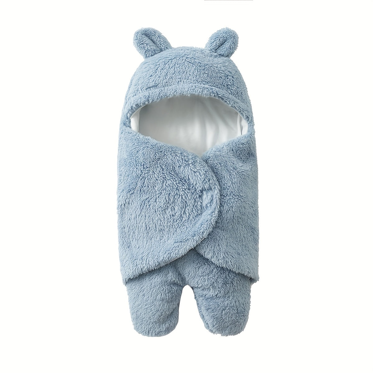 Ultra soft newborn fleece teddy bear swaddle for winter, perfect for Christmas, Halloween, and Thanksgiving Day gift.