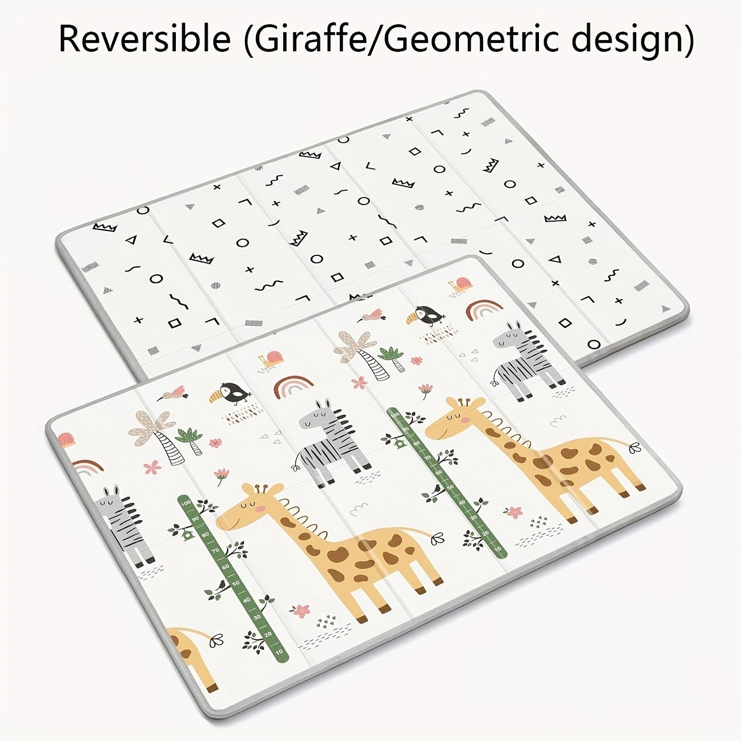 Durable Foldable Play Mat measuring 127.0cm x 127.0cm, with Sturdy Edges and Thick PE Material - Great for Children to Play Indoors or Outdoors, Makes for an Excellent Christmas or Thanksgiving Present for Kids.