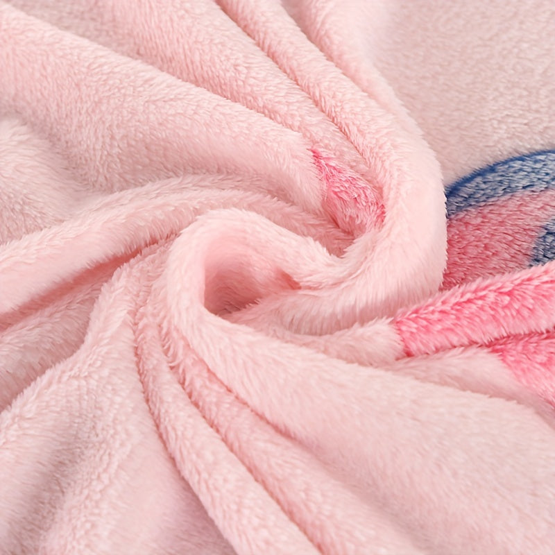 Soft and cozy pink flannel blanket with adorable strawberry print. Can be used as an air conditioning blanket, bed sheet, nap blanket, or shawl. Perfect for home, office, camping, and travel. This versatile and skin-friendly blanket makes a great holiday