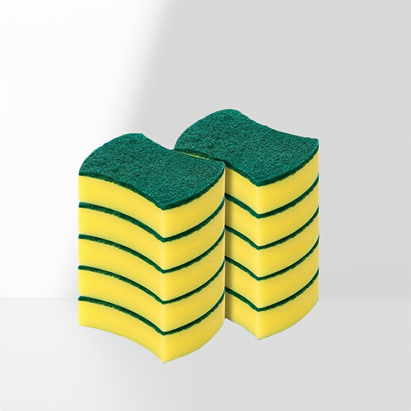 Choose from a variety of sizes, 10/12/24pcs, of our versatile cleaning sponge. The ultimate double-sided scouring pad for all your home cleaning needs. Ideal for dishwashing, high-end kitchen cleaning, and tough messes. This anti-scratch and durable