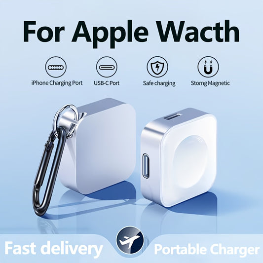 Portable dual-interface Type C lightning charger for Apple Watch S9 - 1 SE series