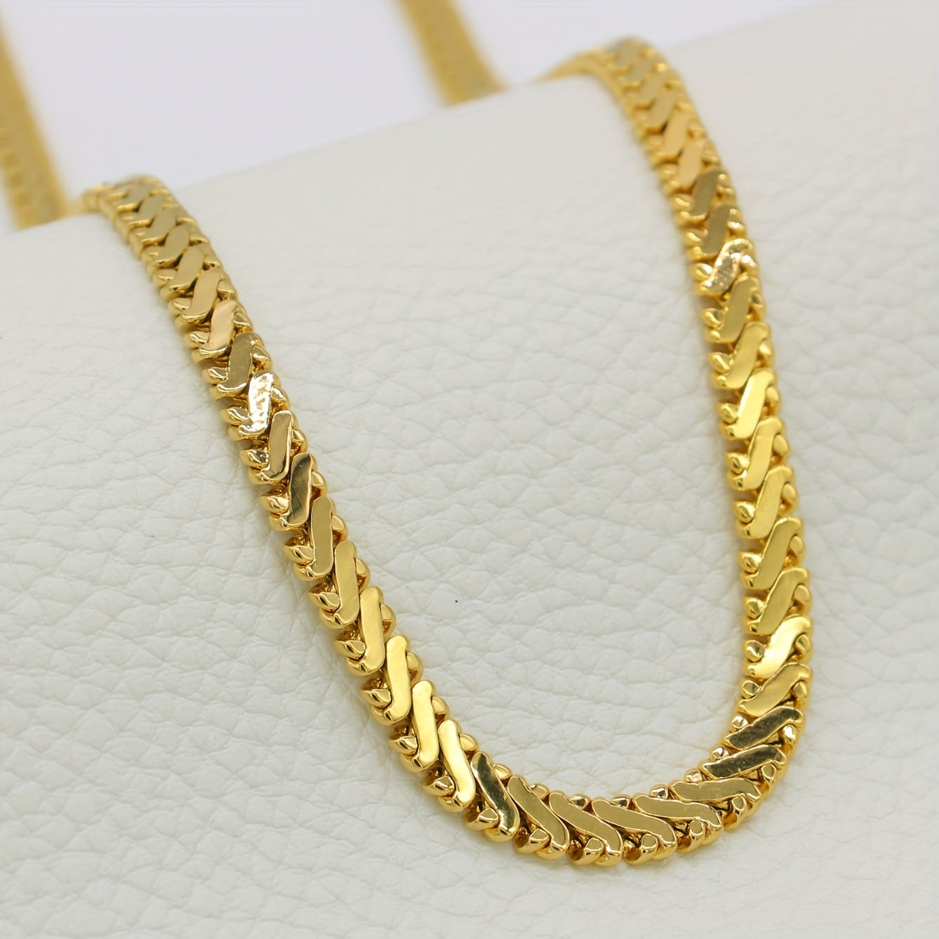 Adixyn Gold-Plated Brass Necklace with Hip-Hop Influence - 45.72cm Length, Ideal for Weddings and Casual Outfits