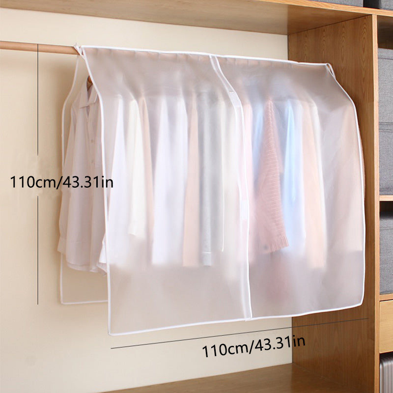 Stylish Hanging Garment Bags for Women - Waterproof, Dust-Proof Storage for Coats & Suits with Clear Design