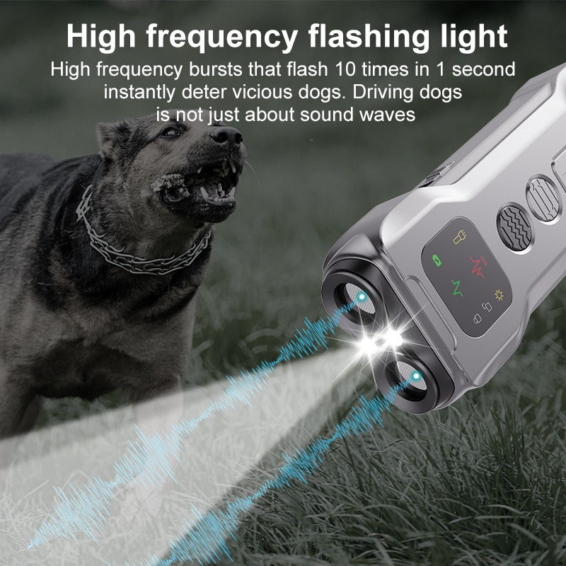 Safe way to train your dog with bark stopper and screen lighting.