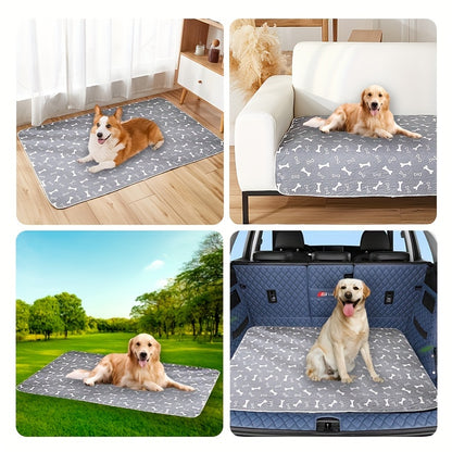 Washable pee pad for dogs with high absorbency and leak-proof design, suitable for potty training.