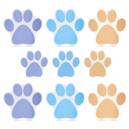 Non-Slip Bathtub Stickers with Dog Paw Prints - Waterproof Safety Decals for Shower, Pool, Yacht, and Stairs - Easy Application Vinyl Decals for Bathroom Safety