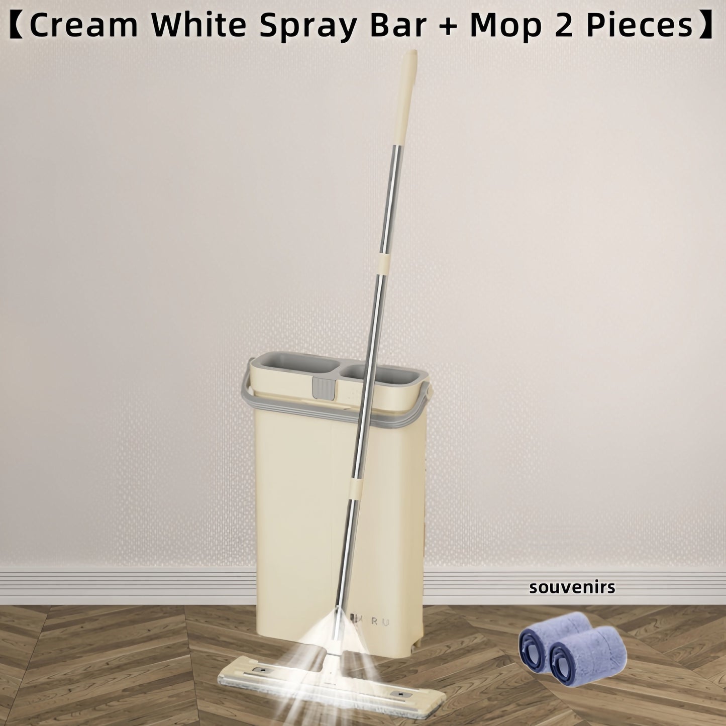 Upgrade your cleaning routine with the UFORU Spray Mop Set featuring a self-washing and drying system. Made of durable ABS material, this multifunctional wet and dry floor mop comes with reusable microfiber pads for efficient cleaning on all floor types