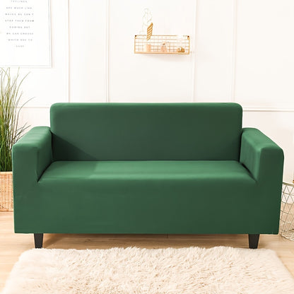 Modern sofa cover with non-slip elastic band, machine washable, made of 95% polyester and 5% spandex. Compatible with various sofa sizes, no printing, stitched craftsmanship, fabric weight of 100-120 g/m².