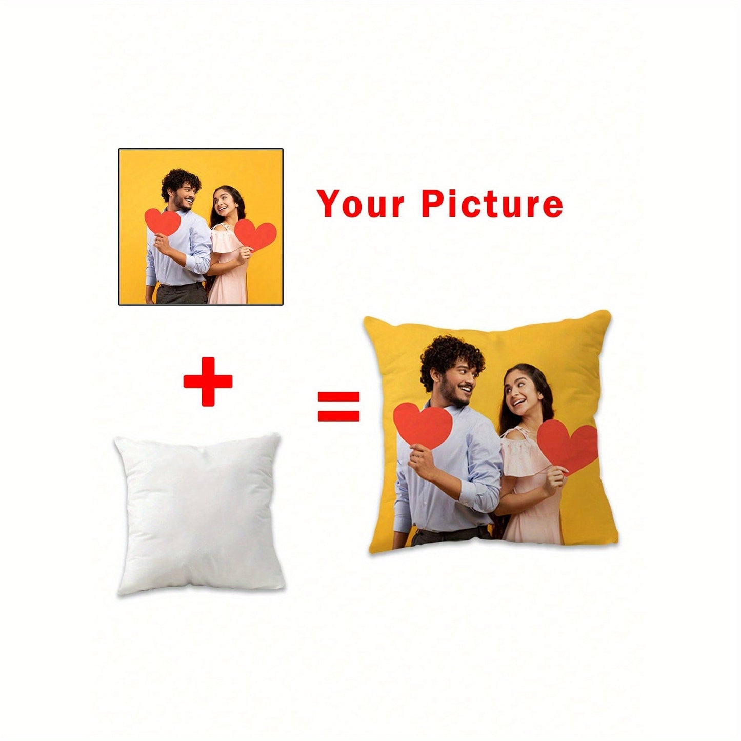 Add a personal touch to your home decor with a customizable pillowcase featuring various holiday patterns and the option to print children's, couple's or family photos. Pillowcase comes unfilled.