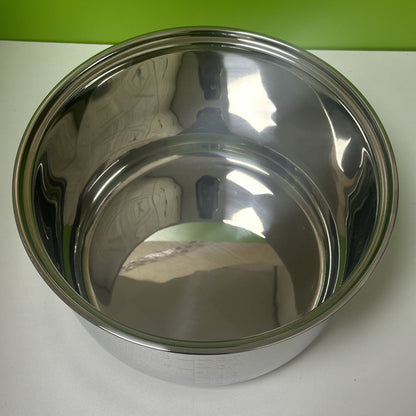 Compatible with most rice cookers, this stainless steel inner pot is designed for a 4L electric rice cooker. The insert bowl is made with food-grade materials to ensure safe contact with your food.