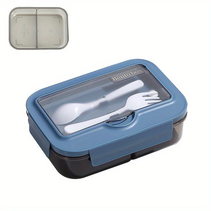 Fresh-keeping Leak-proof Double-layer Lunch Box, Large Capacity, Microwave Safe, Portable Meal Box for Work or School, Nutritional Sub-packaging - Say Goodbye to Fast Food with this 1-piece set.