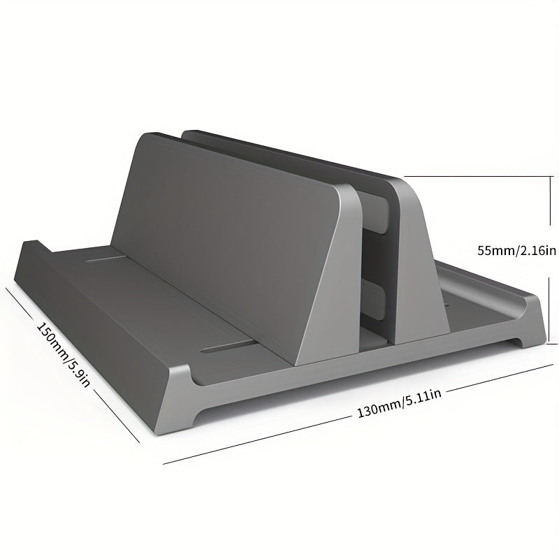 Adjustable ABS laptop stand with clip holder for various laptop brands.