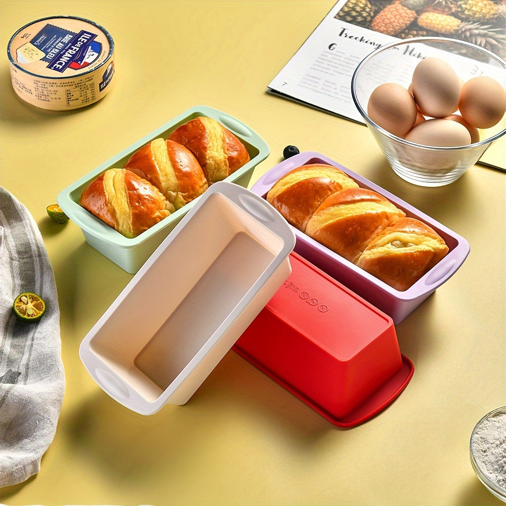 Silicone Loaf Pan- Baking Bread and Toast Making Tool, Non-Stick Bakeware (19.56cm X 9.4cm) - Oven and Kitchen Accessories