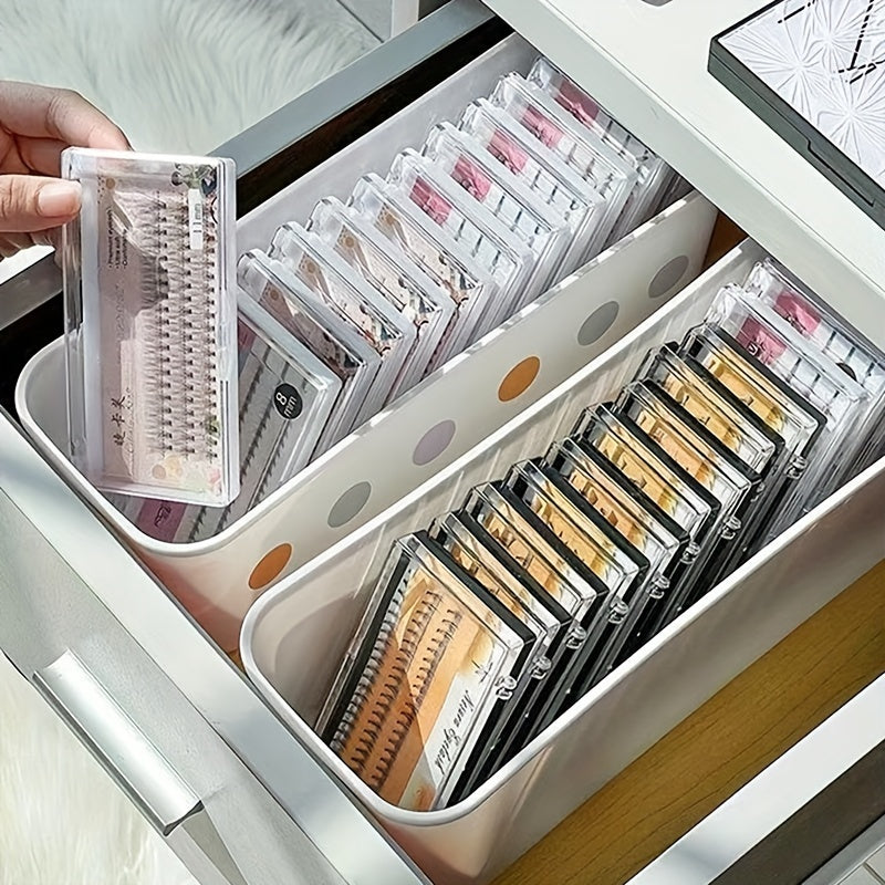 1pc False Eyelash Storage Box, Portable Organizer for Eyelash Extensions, Multipurpose Desktop Storage for Home.